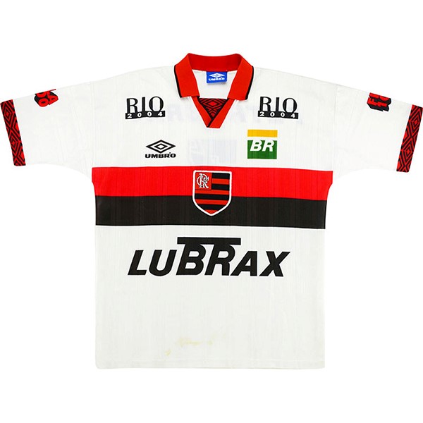 Tailandia Camiseta Flamengo 2ª Retro 1995 1996 Blanco